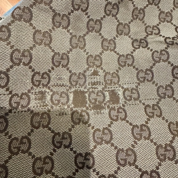 Gucci Tan and Black GG Large Tote Bag - Picture 13 of 13